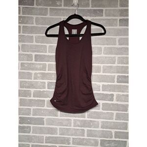 Athleta Tank Women's‎ Sleeveless Racerback Scoop Neck Shirt Top Maroon Soft XS